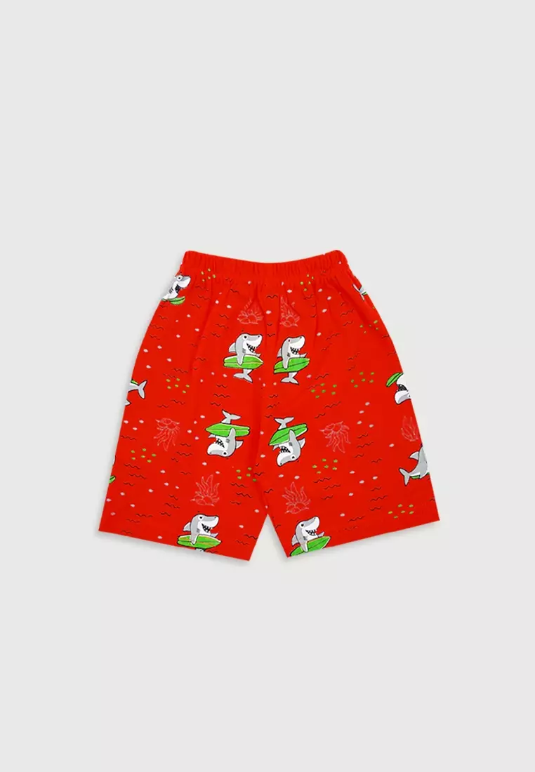 Wakakids Setelan Bayi Anak Laki Laki Hi Summer Sark 3292 Merah