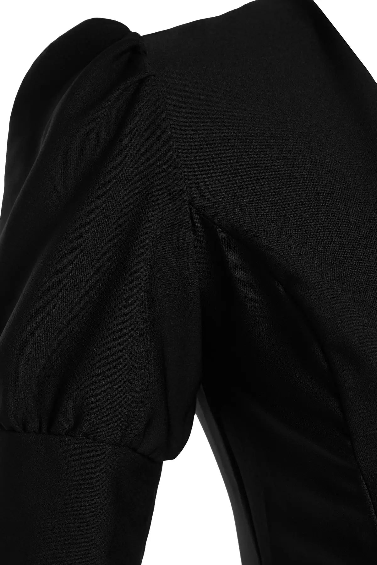 Black Breasted Collar Dress