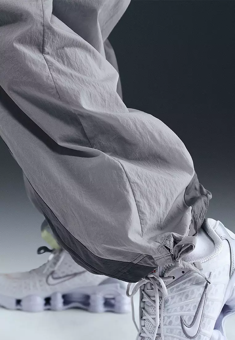 Sportswear Mid-Rise Loose Woven Open-Hem Pants