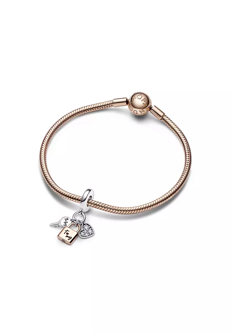 Dangle Charm Pandora Bracelet Heart Lock Buy PANDORA