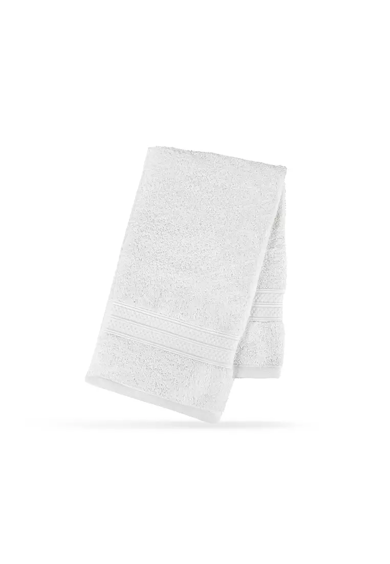 Buy Grand Atelier 100 Bamboo Cotton Thick Hand Towel White