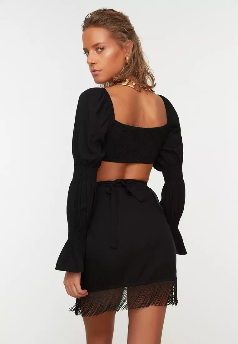 Fringe skirt outlet online