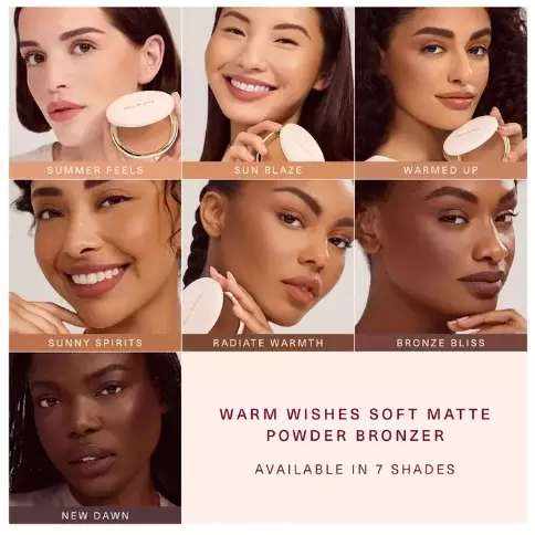 RARE BEAUTY Warm Wishes Soft Matte Powder Bronzer • 9g - Bronze Bliss