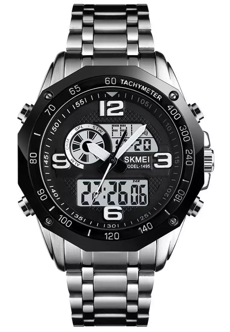 Jual SKMEI Jam Tangan Analog Digital Pria Waterproof Strap Tali ...