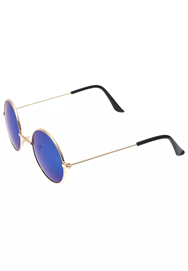 Ulrico Kacamata Anak Pria UV Protection Sunglasses Kids Round Design Frame Material Alloy ORIGINAL - Blue