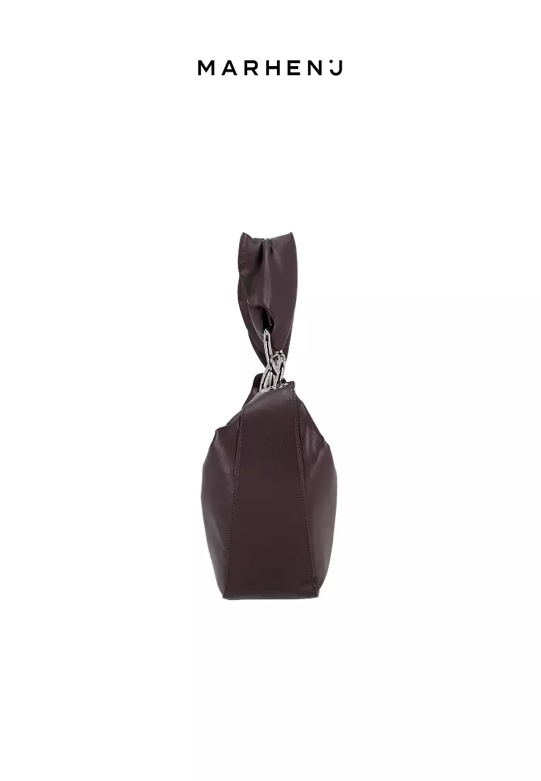 ARROW Vegan Leather Crossbody Bag Wine Brown