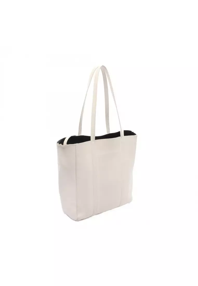Pre-Loved BALENCIAGA EVERYDAY TOTE XS Everyday tote Handbag tote bag leather white 2WAY