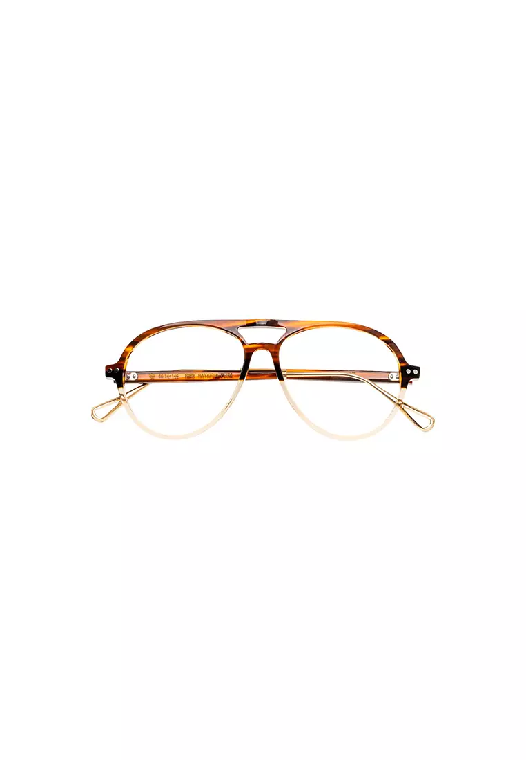 Hiro (Acetate Eyeglasses) Anti-Radiation Computer Eyeglasses for Women/Men - Havana Plum