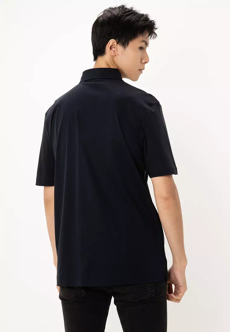 Double Monogram Mercerized Cotton Polo Shirt  -  BOSS Business