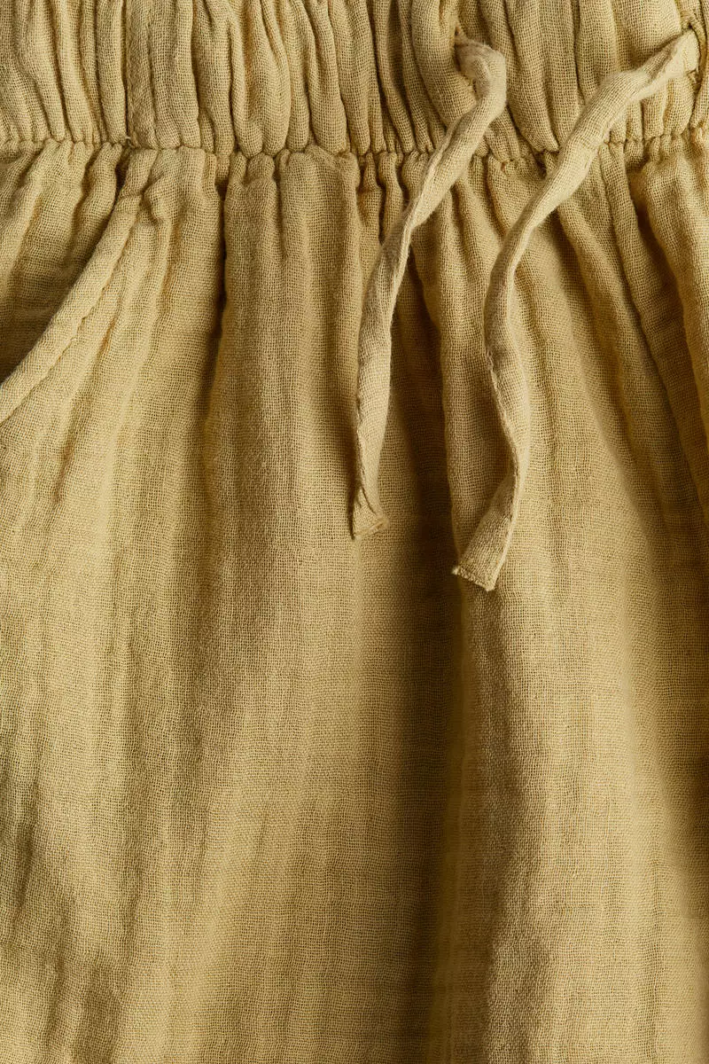 Cotton muslin shorts