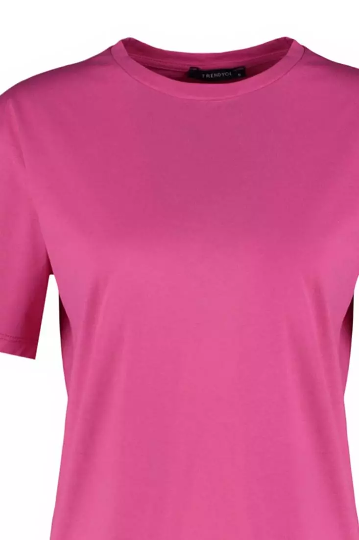 Crew Neck Boyfriend Knitted T-Shirt