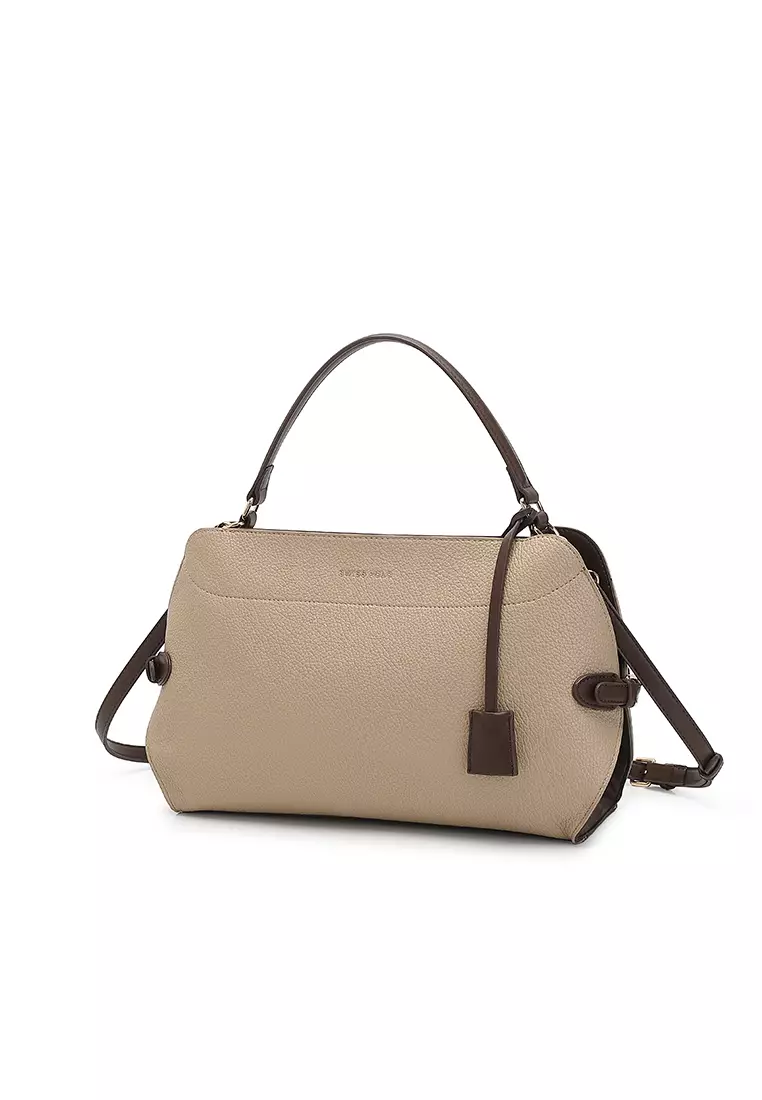 Women's Top Handle Bag / Sling Bag / Crossbody Bag / Shoulder Bag - Khaki / Coffee