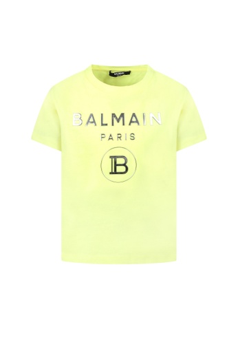 BALMAIN KIDS yellow BALMAIN UNISEX T-SHIRT A8175KAFA944BBGS_1
