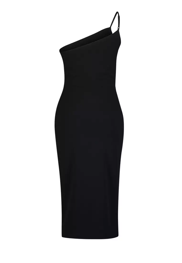 Fitted Cut Out Midi Dress