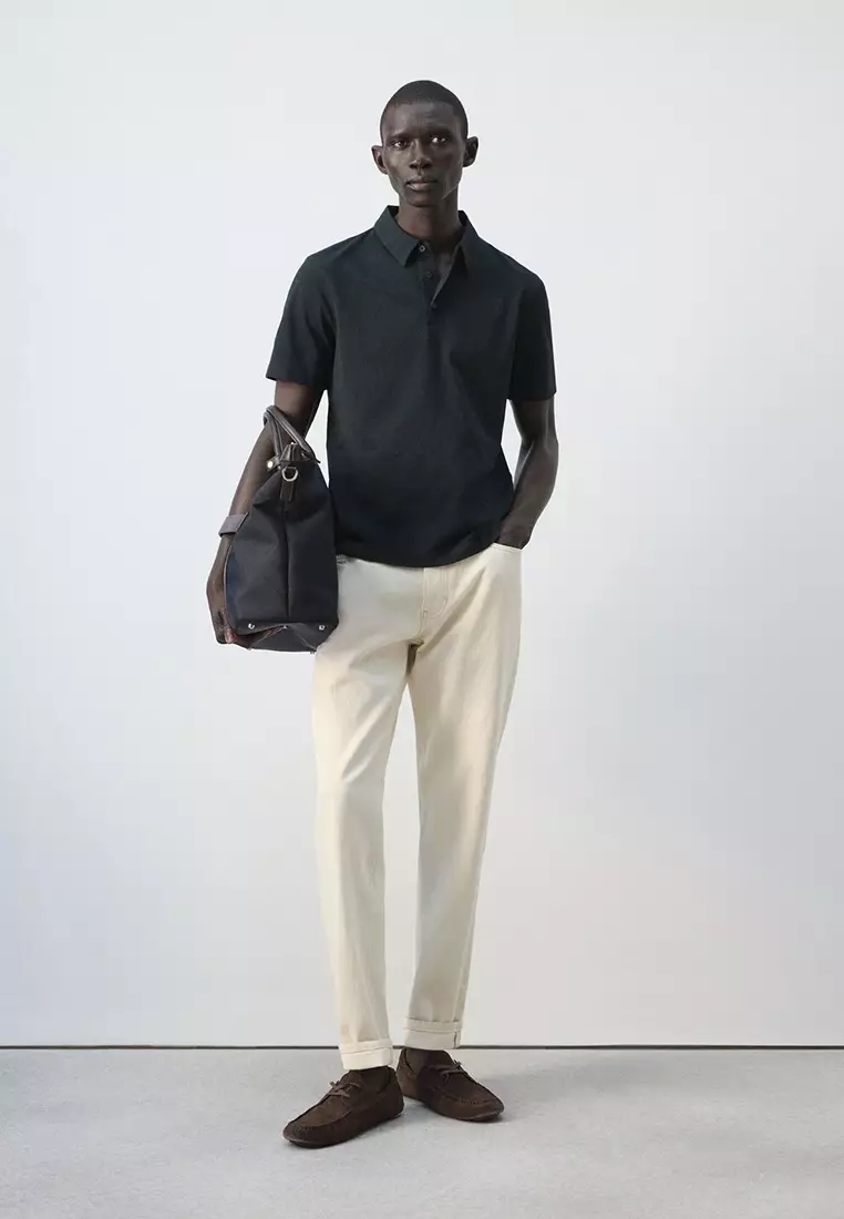 Slim Fit Piqué Polo Shirt