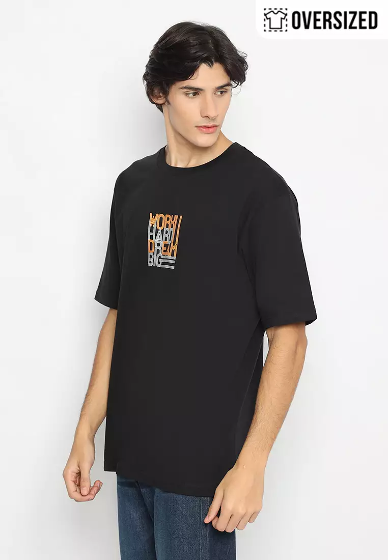 RBJ T-Shirt Cotton Combed Oversized Pria 2079250131