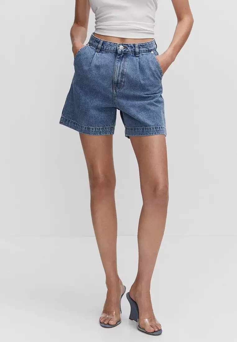 Slouchy denim shorts sales