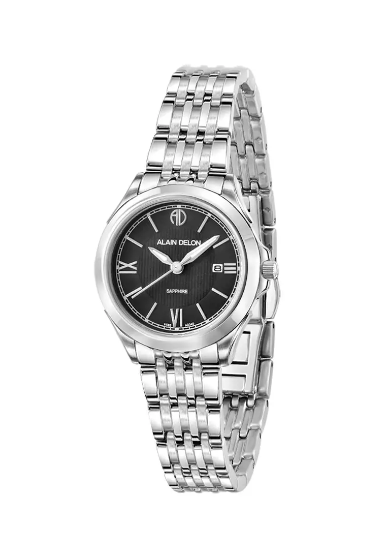 Alain Delon Alain Delon Women AD340-2333 Silver Stainless Steel Watch ...