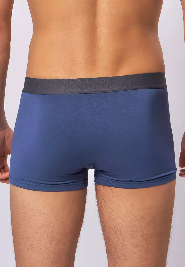Ice Men Viscose With Spandex Men's Boxer Briefs Dusty01 - Dark Denim (Single Pack)