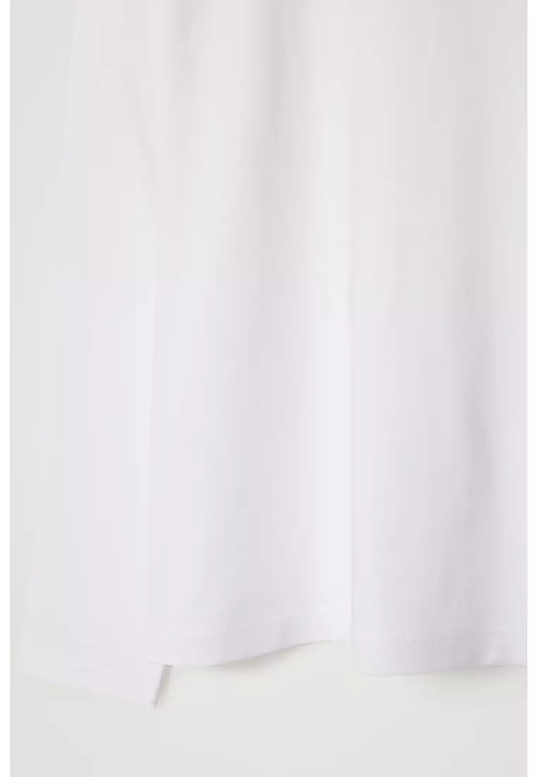 RELAXED JERSEY INTERLOCK LONG-SLEEVED T-SHIRT