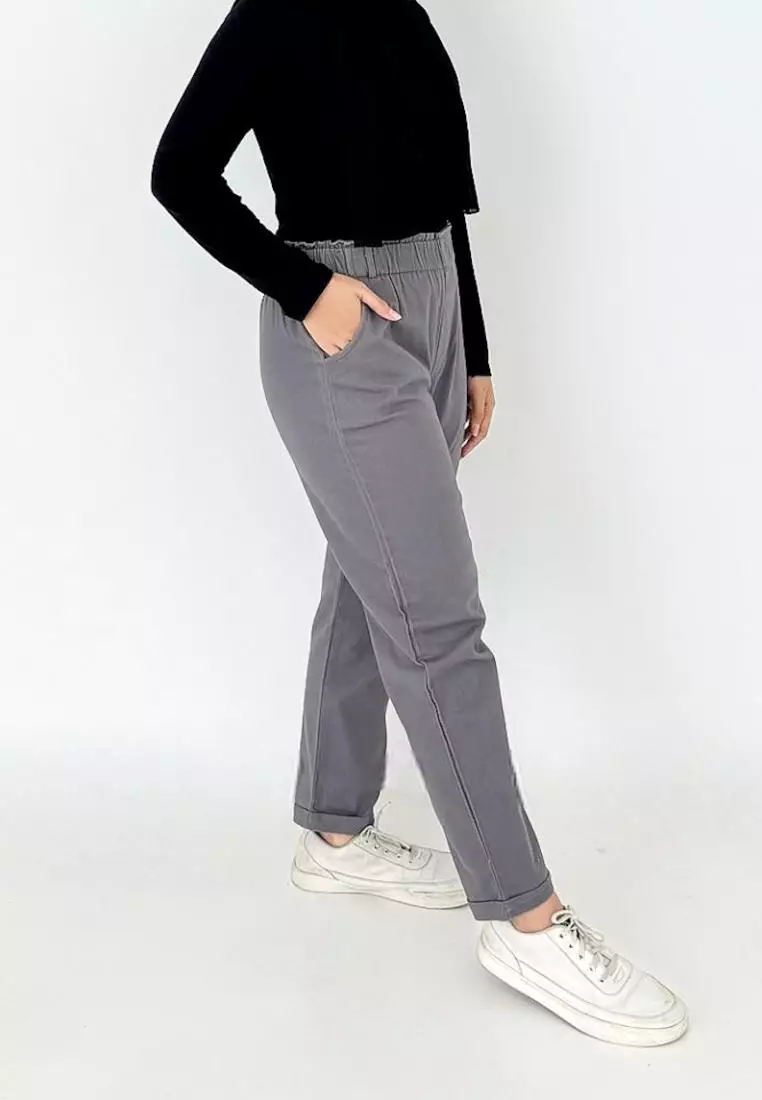 Aulia Twill Pants (Celana Panjang Basic) ABU - ABU