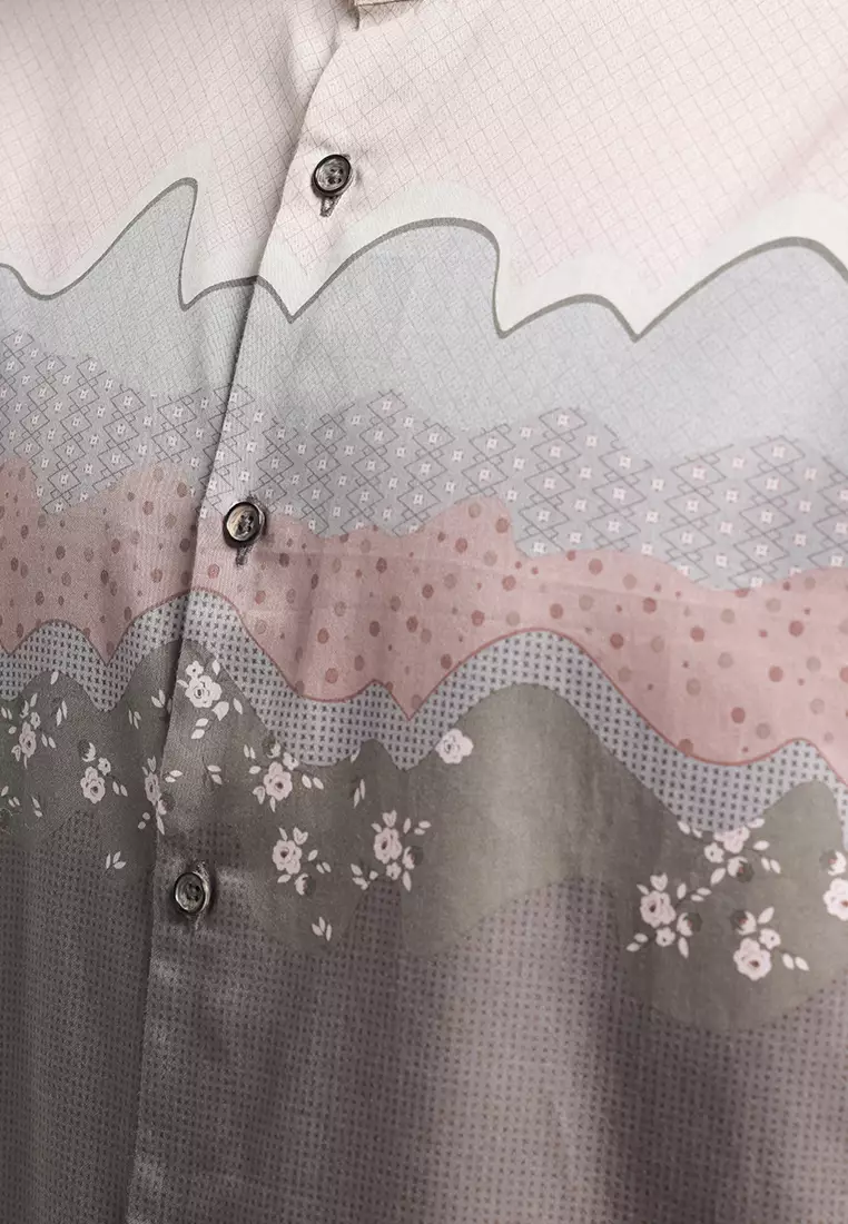 MANZONE - Shams SS Junior - Kemeja Koko Shanghai Anak Lengan Pendek - Beige