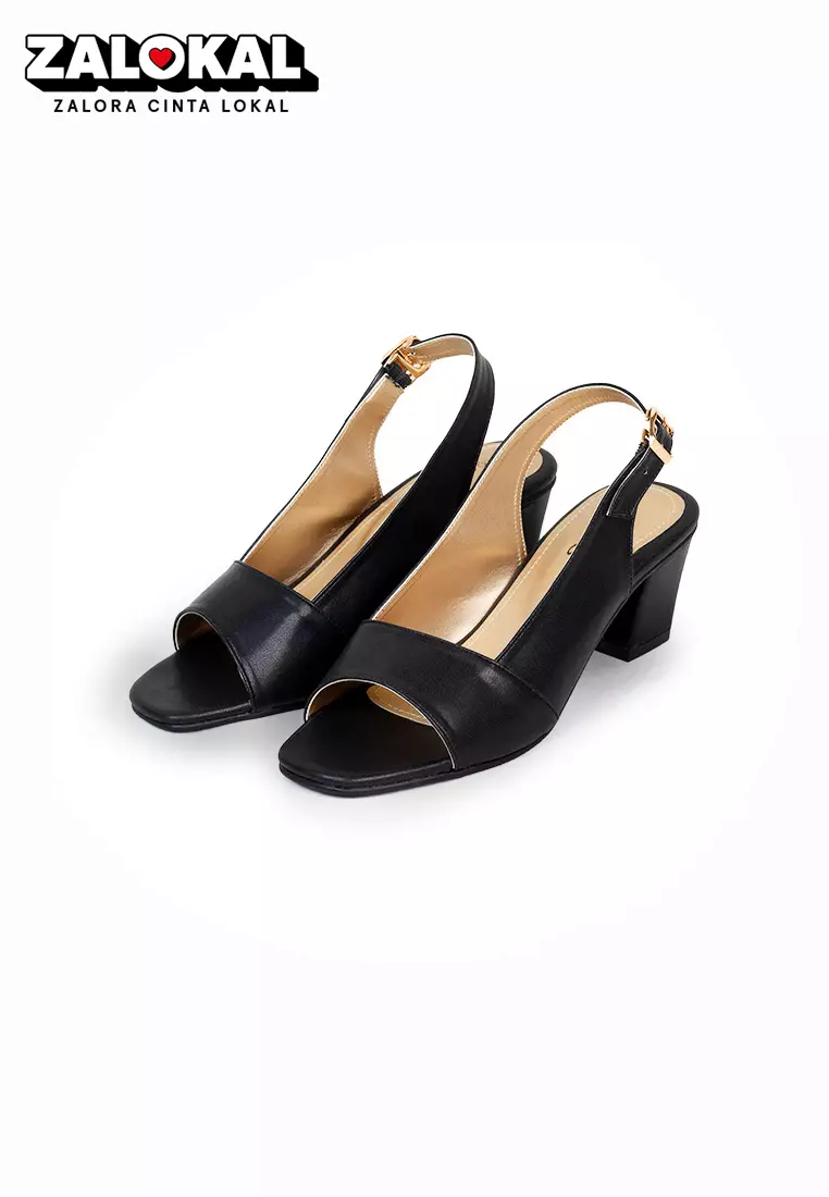 SEIS Yoshi Sandal Heels Tali Wanita Hak 5cm