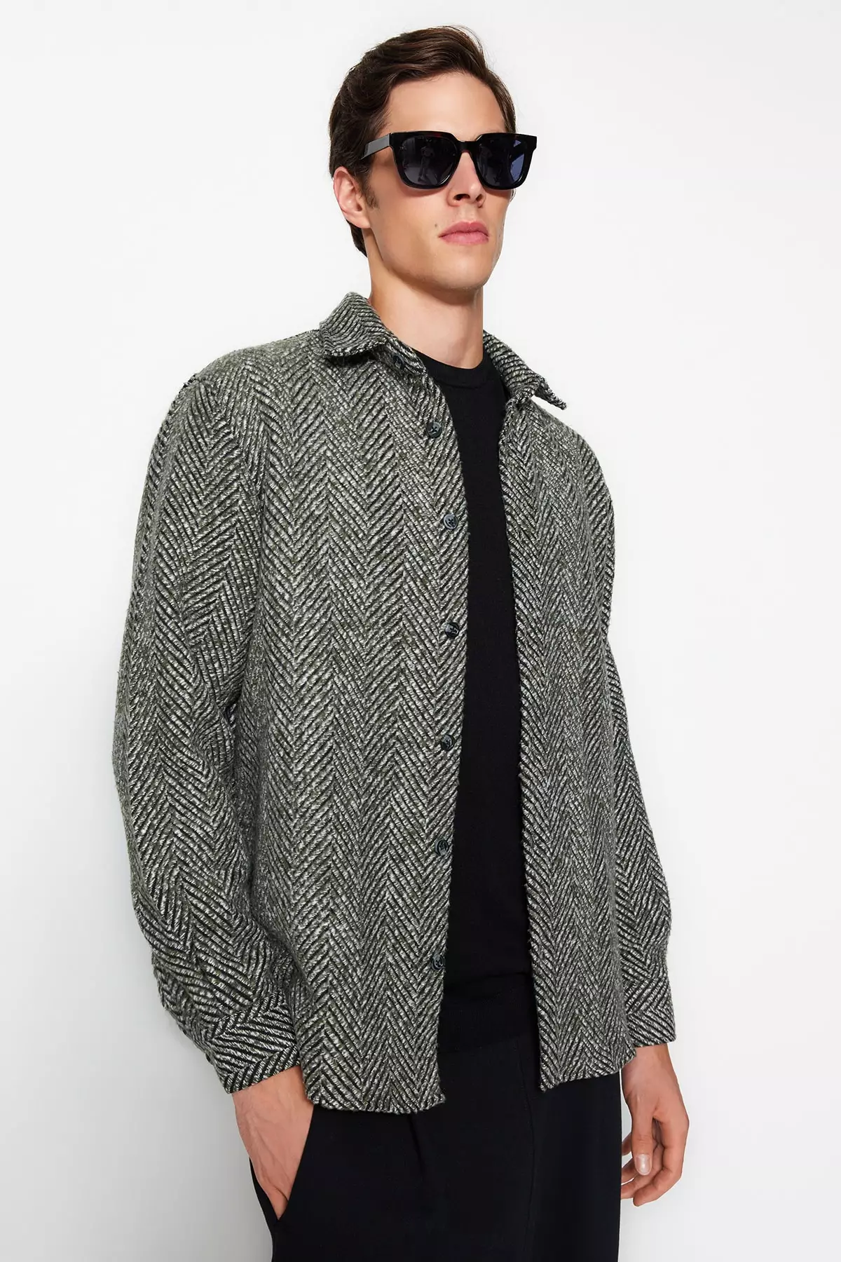 Textured Overshirt