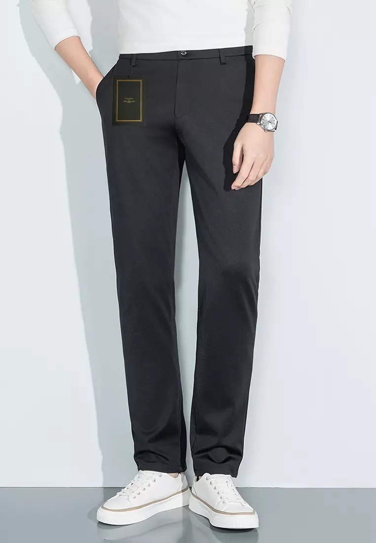 桑蠶絲小直筒西褲 WK-JBD905