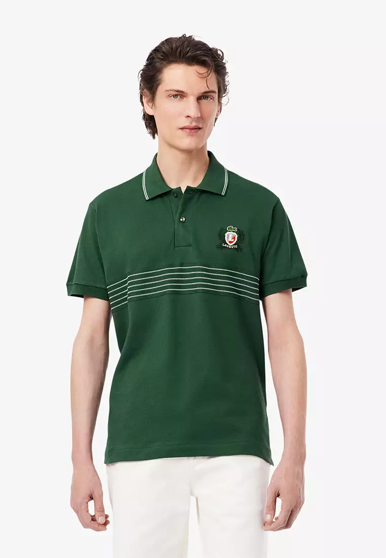 Classic Fit L.12.12 Embroidered Shield Polo Shirt