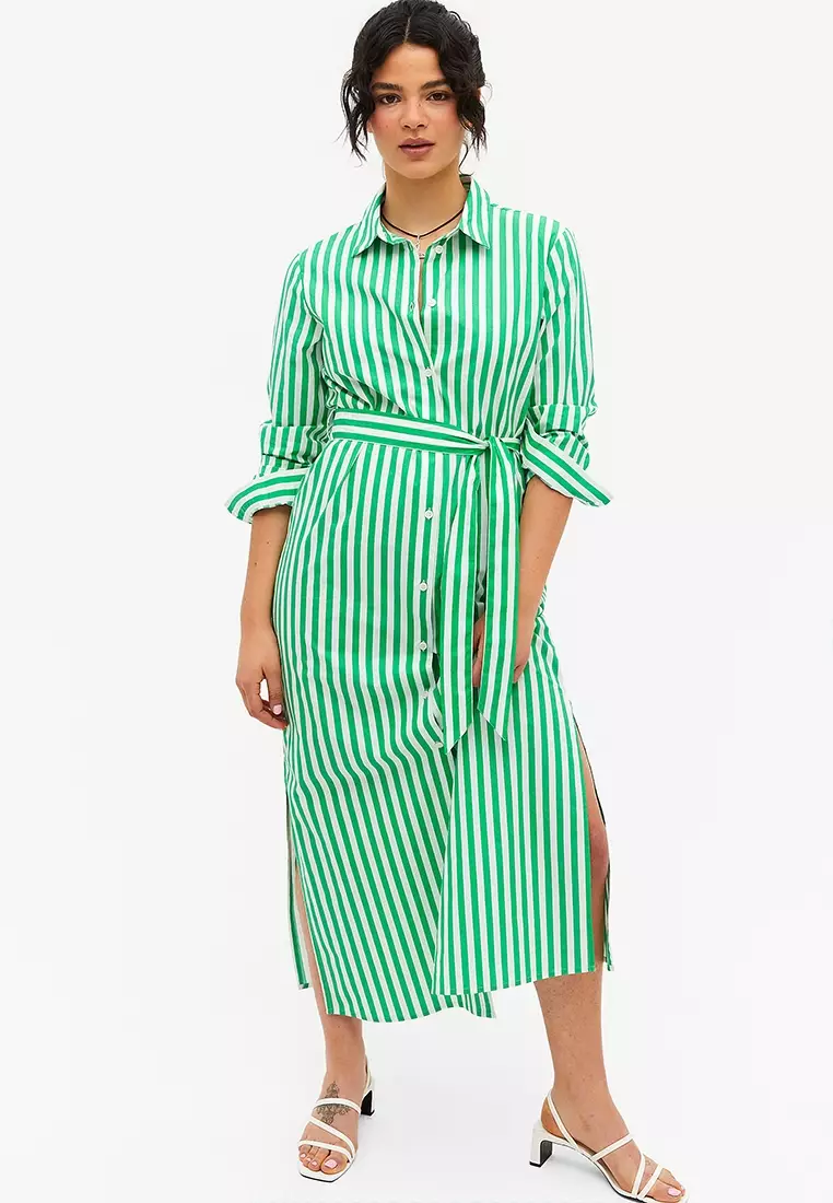 Monki belted on sale kaftan dress