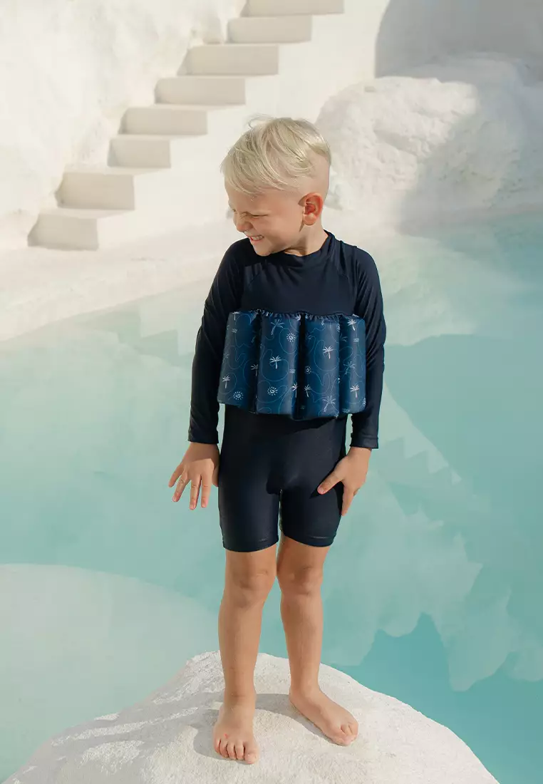 Bleu Marine Diving Long Sleeves Floatsuit - Dark Saphire