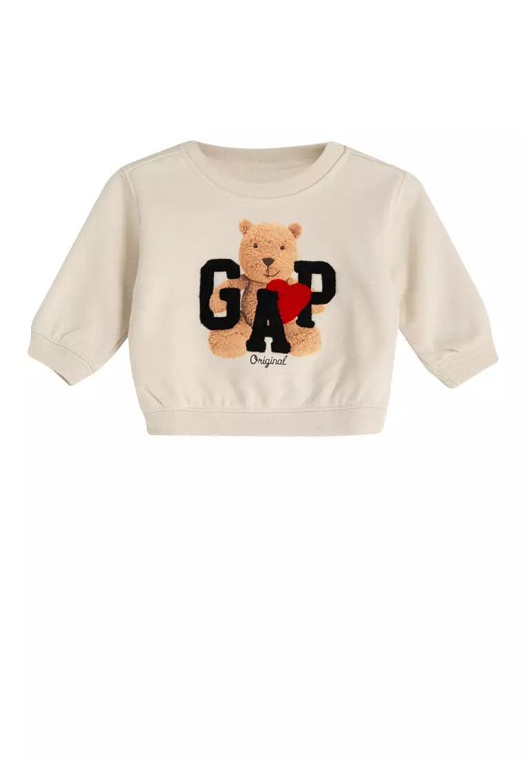 Sweater with bear discount logo