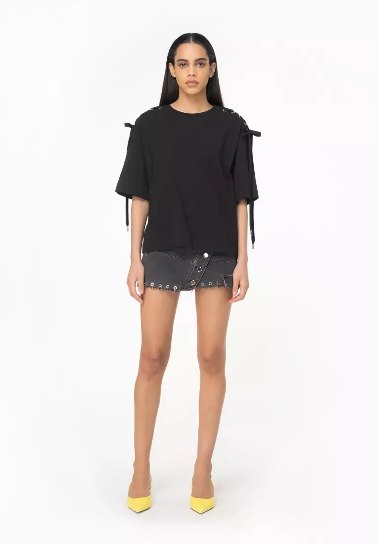 Pinko Oversized cotton printed t-shirt | The Fashion Square
