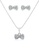 SO SEOUL silver Graceful Ribbon Bow Stud Earrings and Necklace Set 8A6E5AC84A1111GS_1