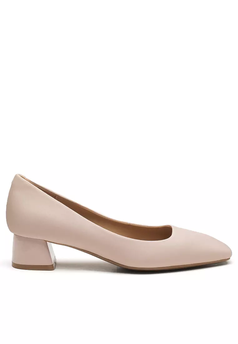 Discount on Twenty Eight Shoes  shoes - SKU: 4cm Microfiber Leather Chunky Heel Pumps Hs673-15