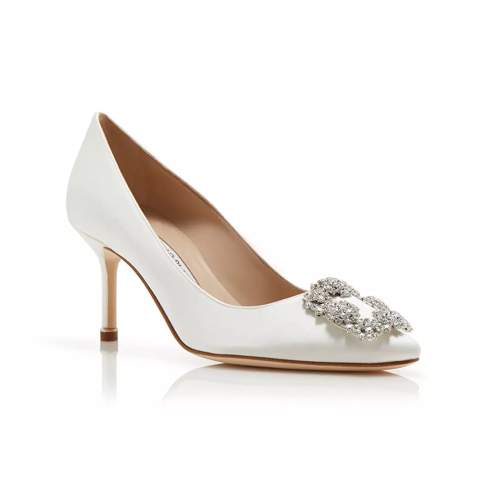 Jual Manolo Blahnik Manolo Blahnik Hangisi 70 Satin Pumps with CLC