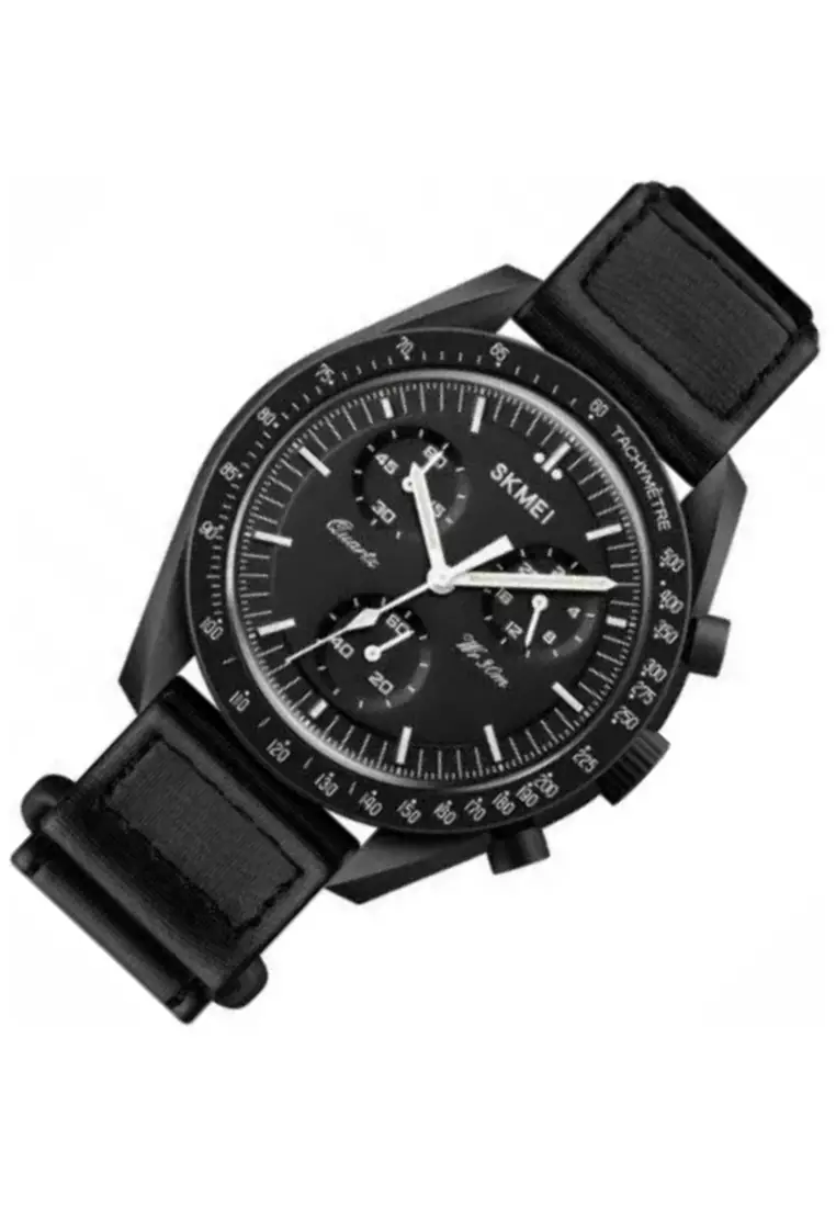 Jam Tangan Pria Analog Waterproof Strap Tali Material Nilon IR54 ORIGINAL