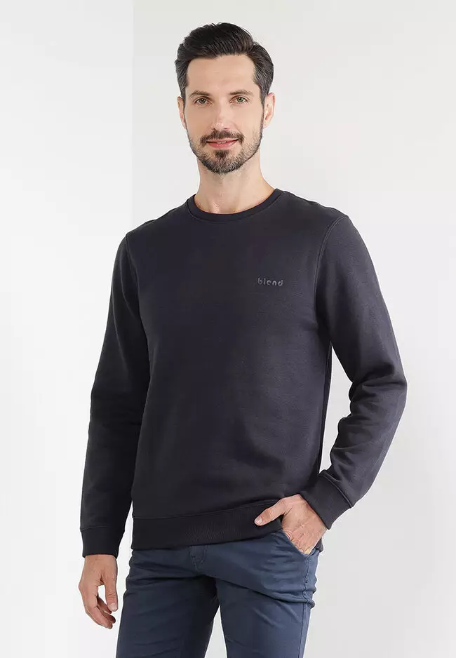 Mens crew neck top sweatshirts