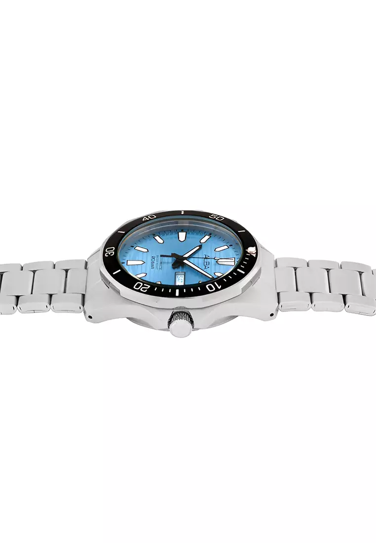 Alba AL4459X1 Jam Tangan Pria - Silver Blue - Stainless Steel