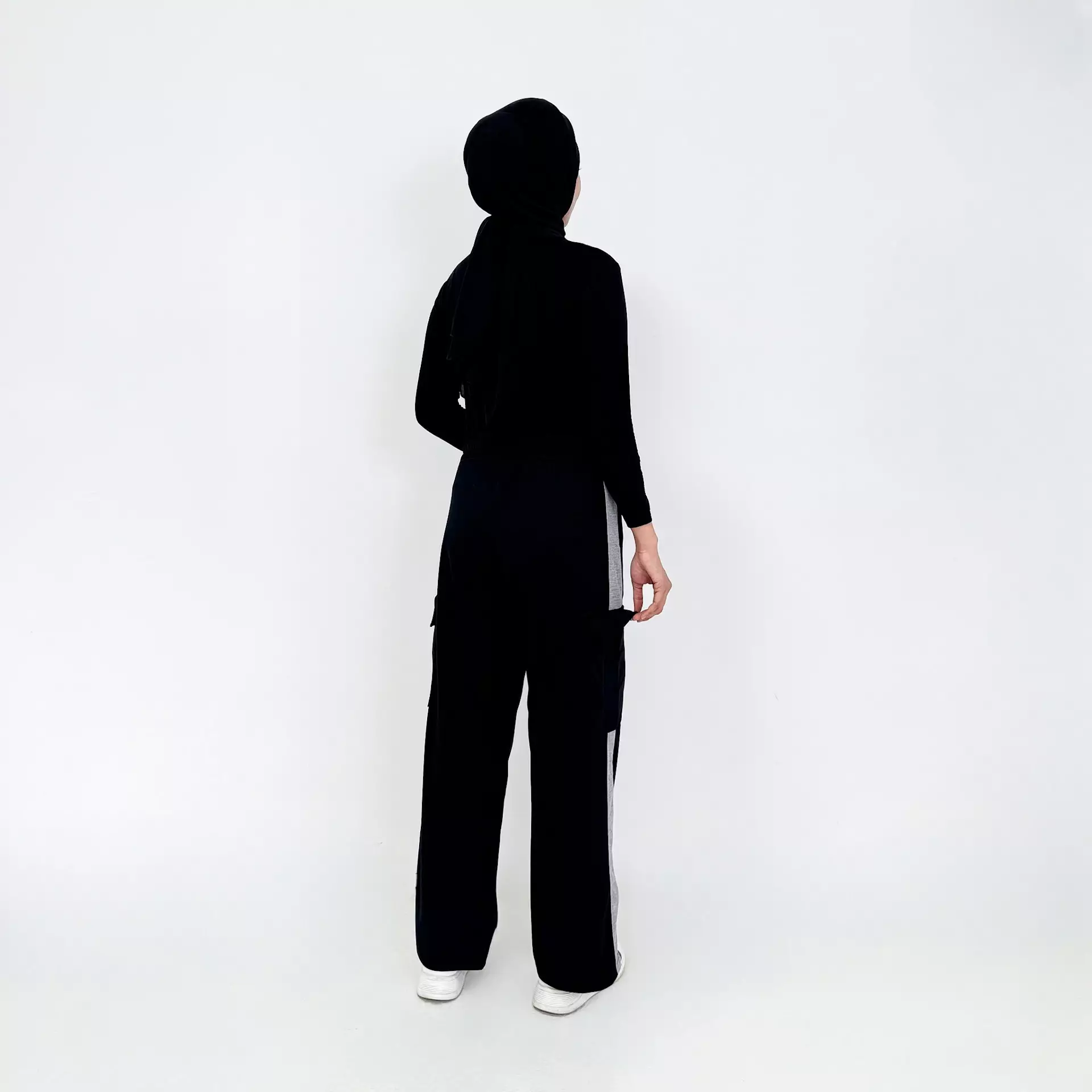 Naya Sweatpants (Celana babyterry Cargo) Hitam