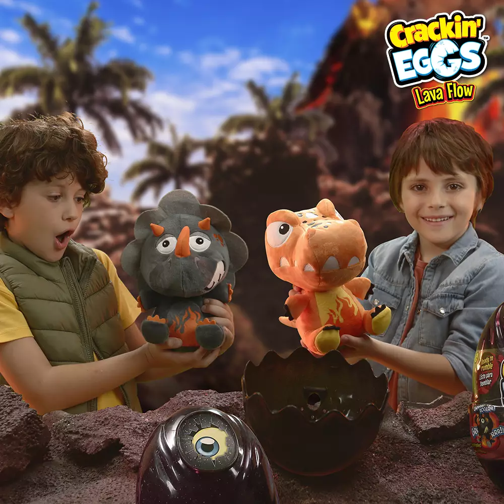 Crackin Eggs Dino Lava Blaze - Mainan Telur Boneka