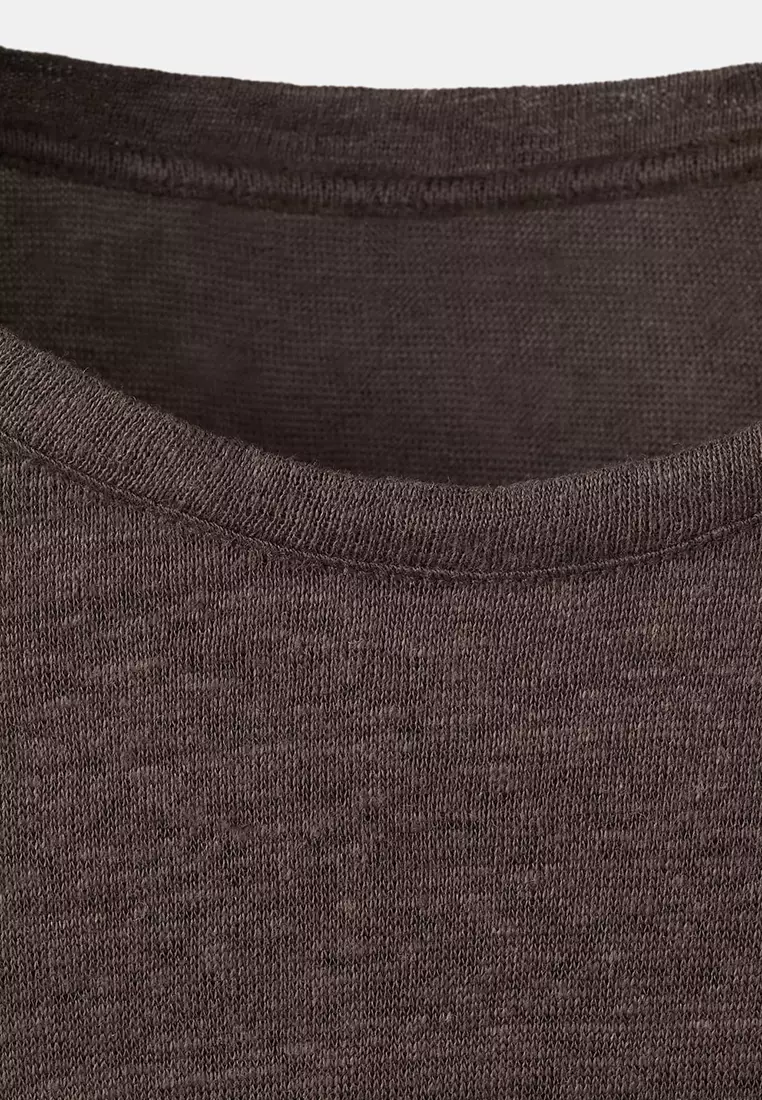 Short-Sleeved Linen T-Shirt