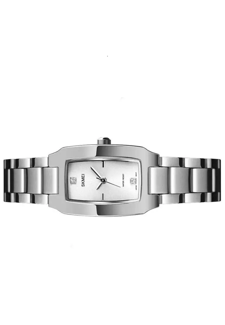 Jam Tangan Wanita Casual Analog Design Elegan Water Resistance 30m Strap Tali Material Stainless Steel AJ17 ORIGINAL