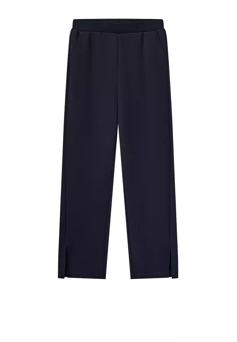 WOMEN'S K-SWISS LOGO HIGH RISE WIDE LEG PANTS
