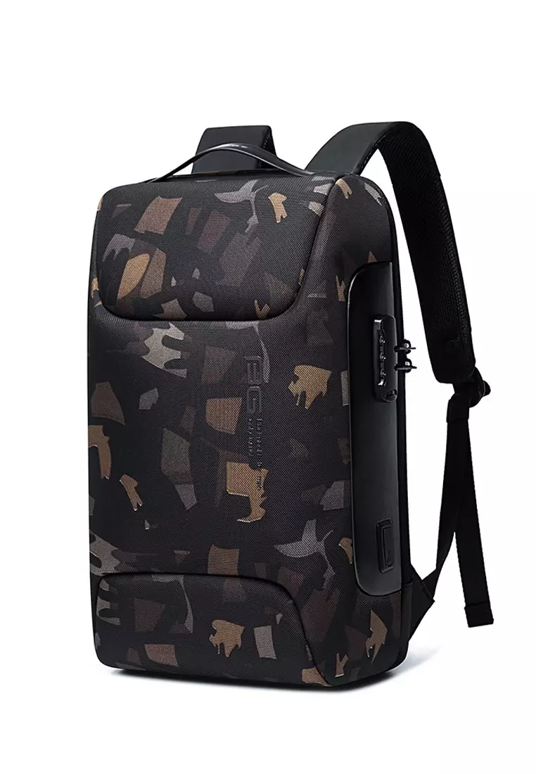 BANGE Polyester Fiber Waterproof Usb Backpack 30x47x16cm – Camouflage