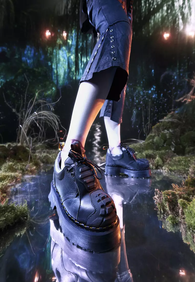 1461 Protect Grained Leather Shoes Black Women