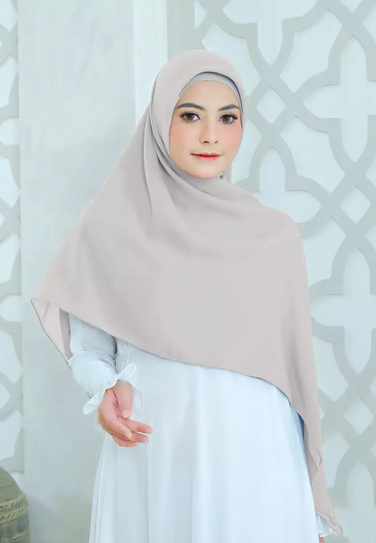 Cotton Bee - Danira Instan Syari | Hijab Segiempat | Square Syari - Sandshell