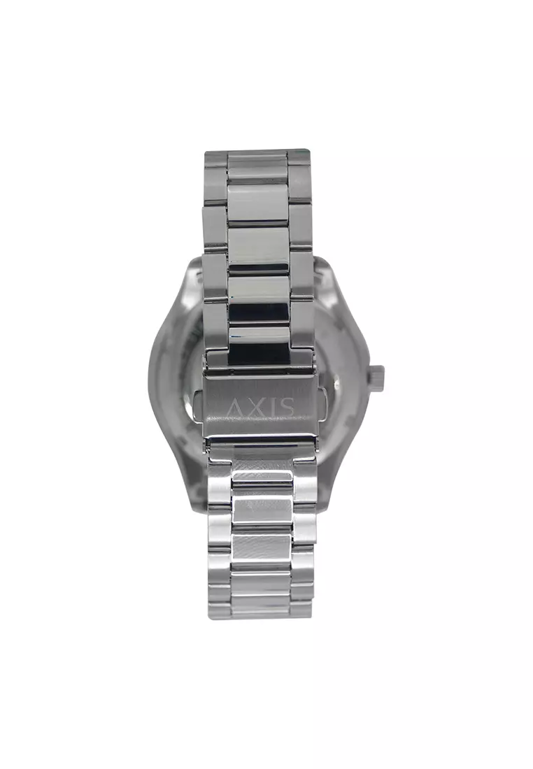 Buy Axis (BUY1TAKE1) Axis Matty Silver Stainless Steel Analog Automatic ...