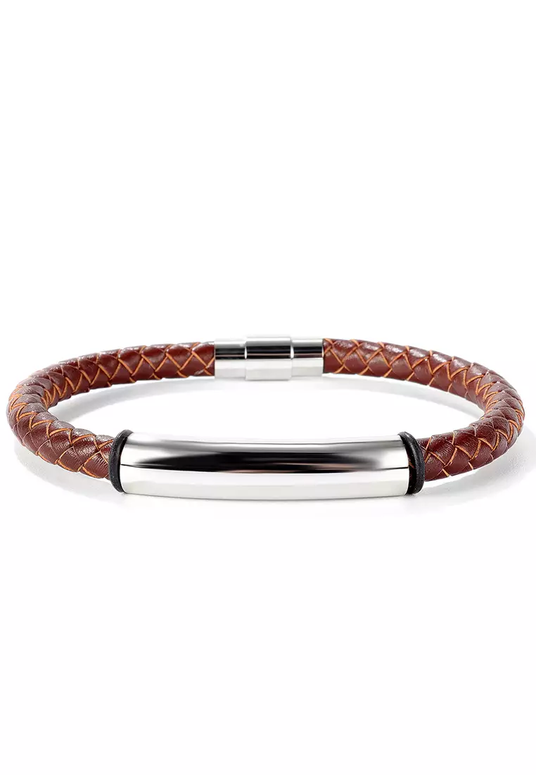 Mens leather hotsell bracelets online shopping